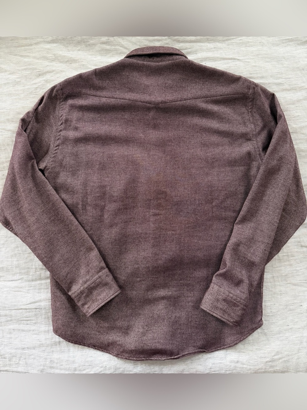 Billy Reid Cotton Shirt Jacket - Dark Red - Medium - Picture 5 of 9